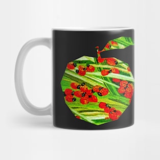 Ladybird Apple repeat pattern Mug